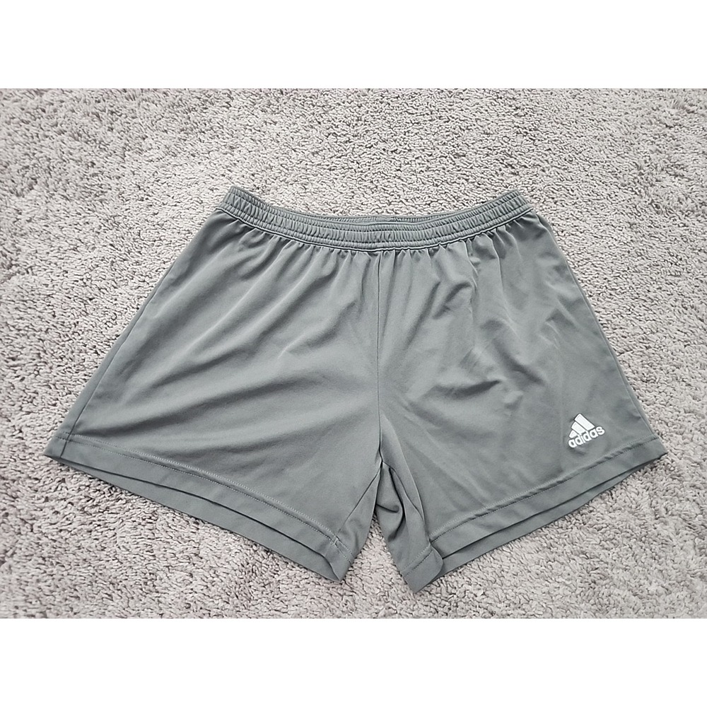 Adidas Shorts Womens M Gray Pull On Inseam: 4.5" Aeroready Sports Athletic